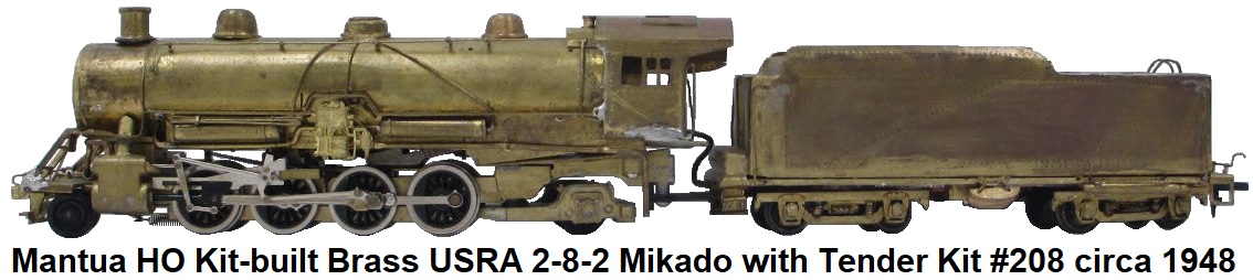 4-6-2 Mantua Tyco HO Parts 12 Wheel Tender Frame Only 2-8-2 