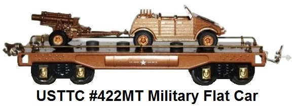 USTTC #422MT Military Flat Car with load made 1975-77