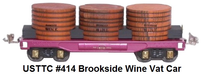 USTTC #414 Brookside Wine Vat Car made 1976-78