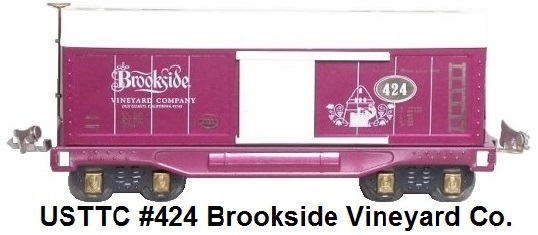 USTTC #424 Brookside Vineyard Company box car made 1975-83