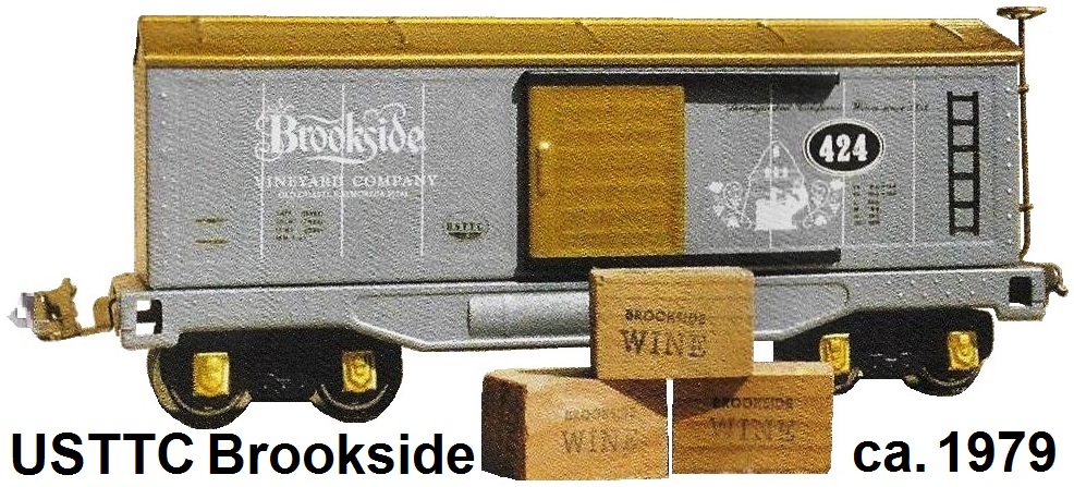 USTTC #424 Brookside Vineyard Company Champagne box car made 1979