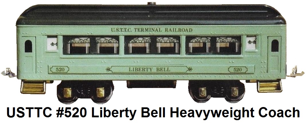 USTTC #520 Terminal Railroad Liberty Bell Heavyweight Coach