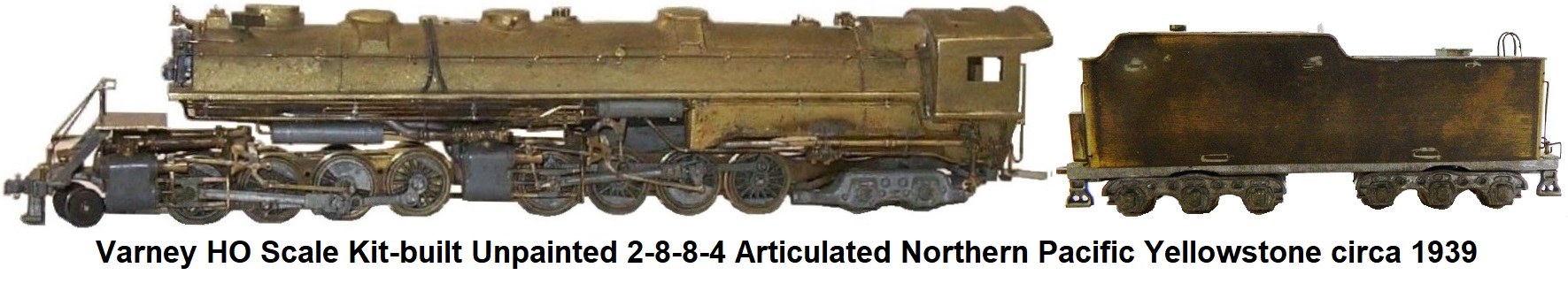 Varney kit-built 2-8-8-4 articulated Northern Pacific Yellowstone in HO gauge circa 1939