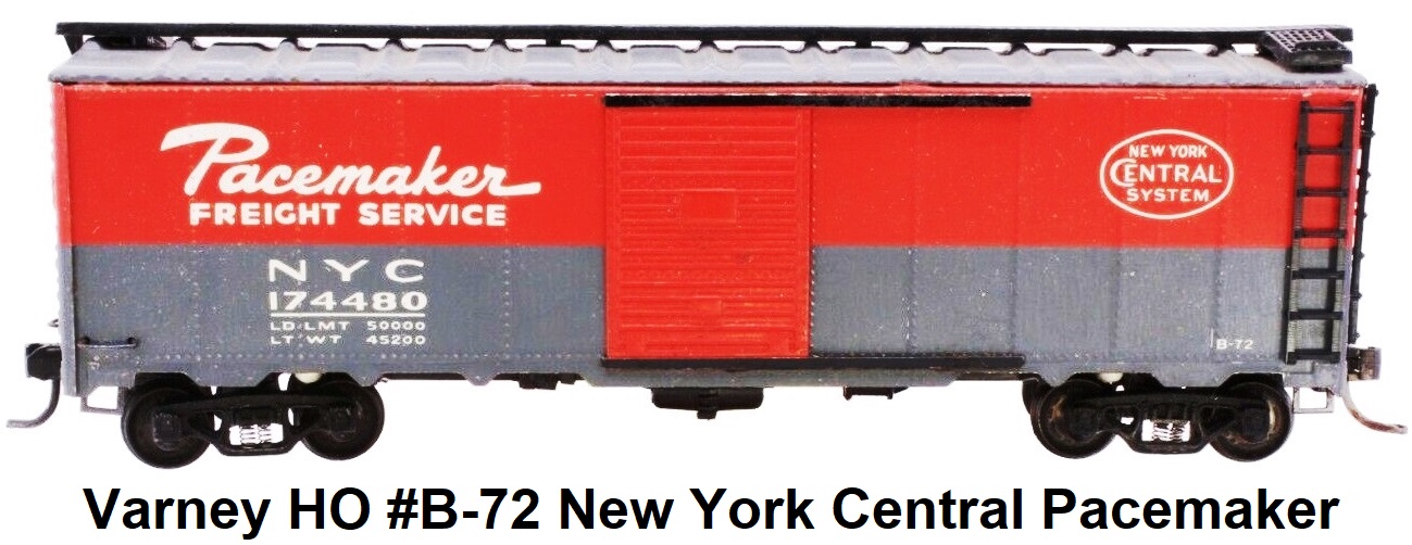 Varney HO #B-72 New York Central Pacemaker Box Car Built Metal Kit