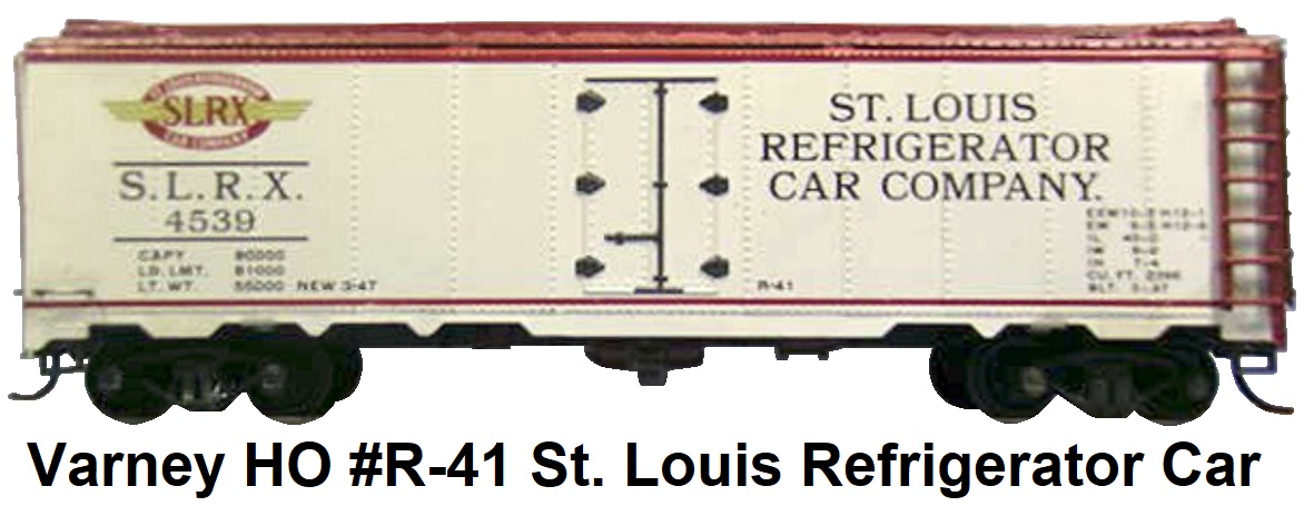 Varney HO #R-41 Kit-built St. Louis SLRX Steel Reefer