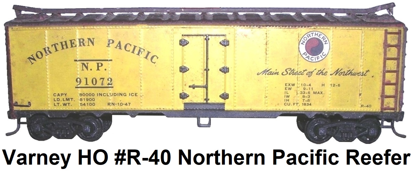 Varney HO #R-40 Kit-built Northern Pacific Steel Reefer