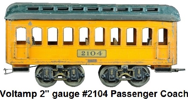 Voltamp #2104 2 inch gauge Passenger Coach