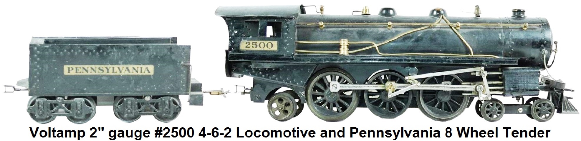 Voltamp 2 inch gauge #2500 4-6-2 Locomotive with Pennsylvania Tender