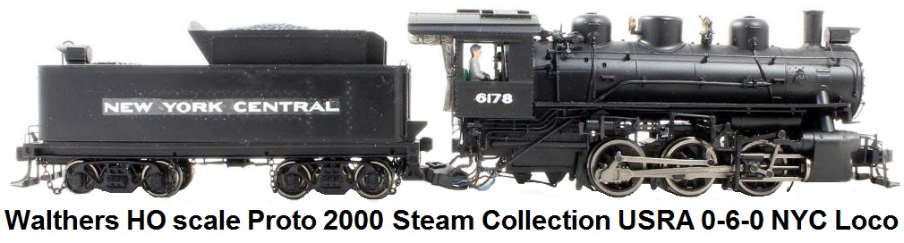 Walthers HO scale Proto 2000 Steam Collection USRA 0-6-0 NYC Loco
