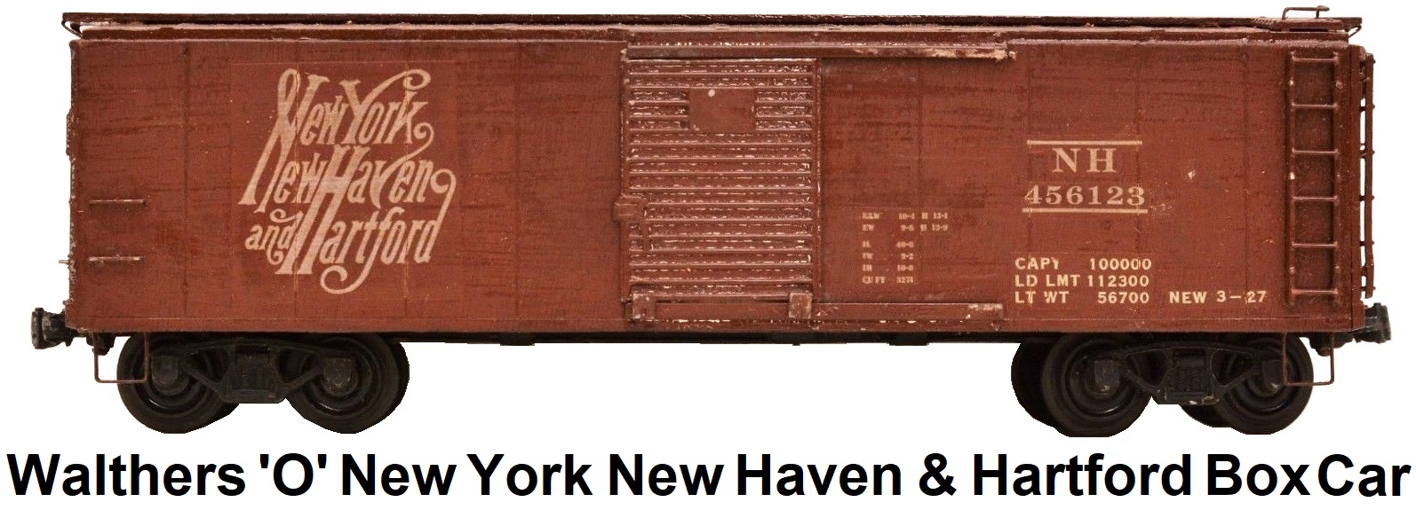 Walthers 'O' scale Kit-built Wood New York New Haven & Hartford Box Car