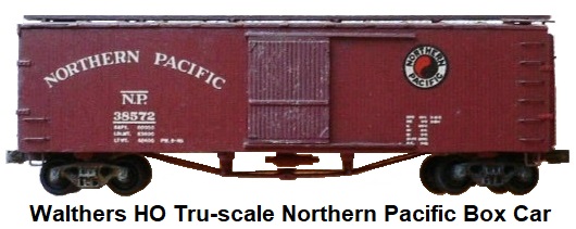 Walthers HO Tru-scale Silver Streak Northern Pacific Box Car #38572