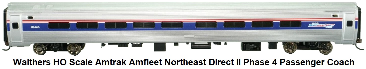 Walthers HO scale Amtrak Amfleet Northeast Direct II Ph4 Coach