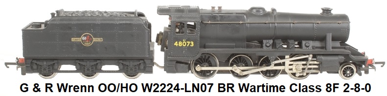 G & R Wrenn OO/HO W2224-LN07 Class 8F 2-8-0 48073 in BR Black