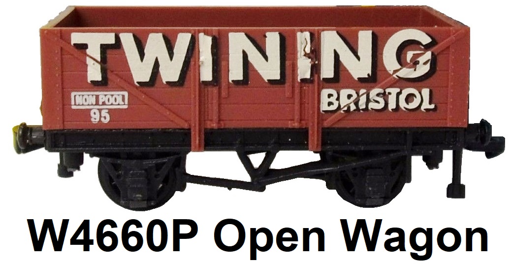 G & R Wrenn Railways OO/HO gauge W4660P Twining Bristol Open Wagon #95