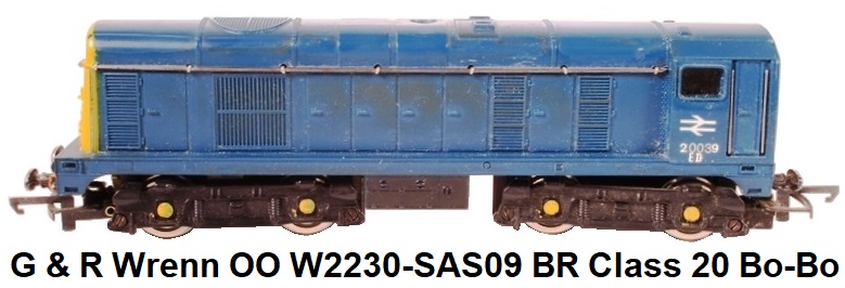 G & R Wrenn OO/HO W2230-SAS09 Class 20 Bo-Bo #20050 in BR Blue