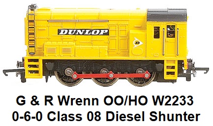 G & R Wrenn Railways OO/HO gauge W2233 0-6-0 Dunlop Diesel Shunter