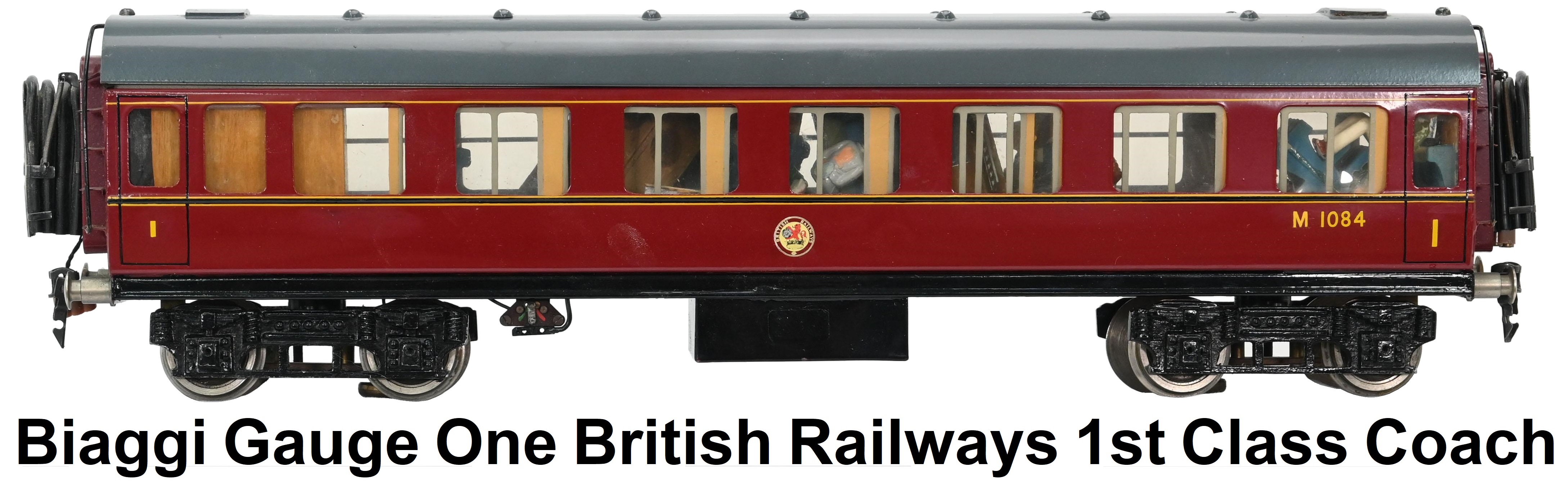Biaggi 1 gauge 3-rail British Railways 1st class coach