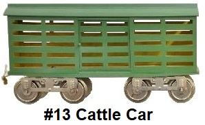 James Cohen Standard gauge reproduction Lionel #13 Stock Car