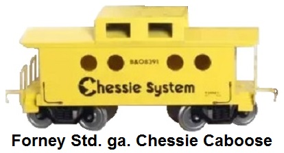 Forney Standard gauge Chessie System caboose