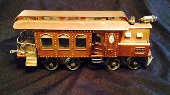 Grammes Standard gauge Copper locomotive/Combo car circa 1920
